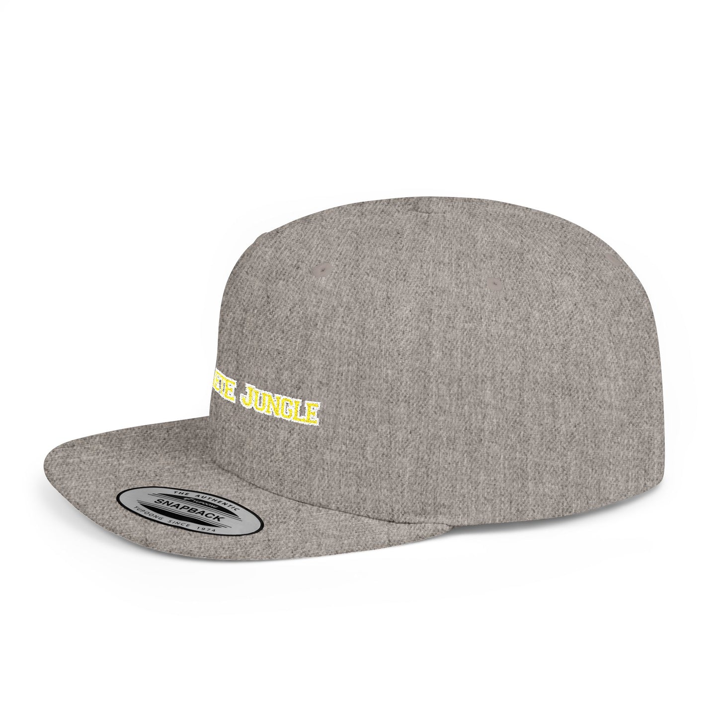 Text Concrete Jungle Flat Bill Snapback – Lightweight, Custom Fit, Premium Quality