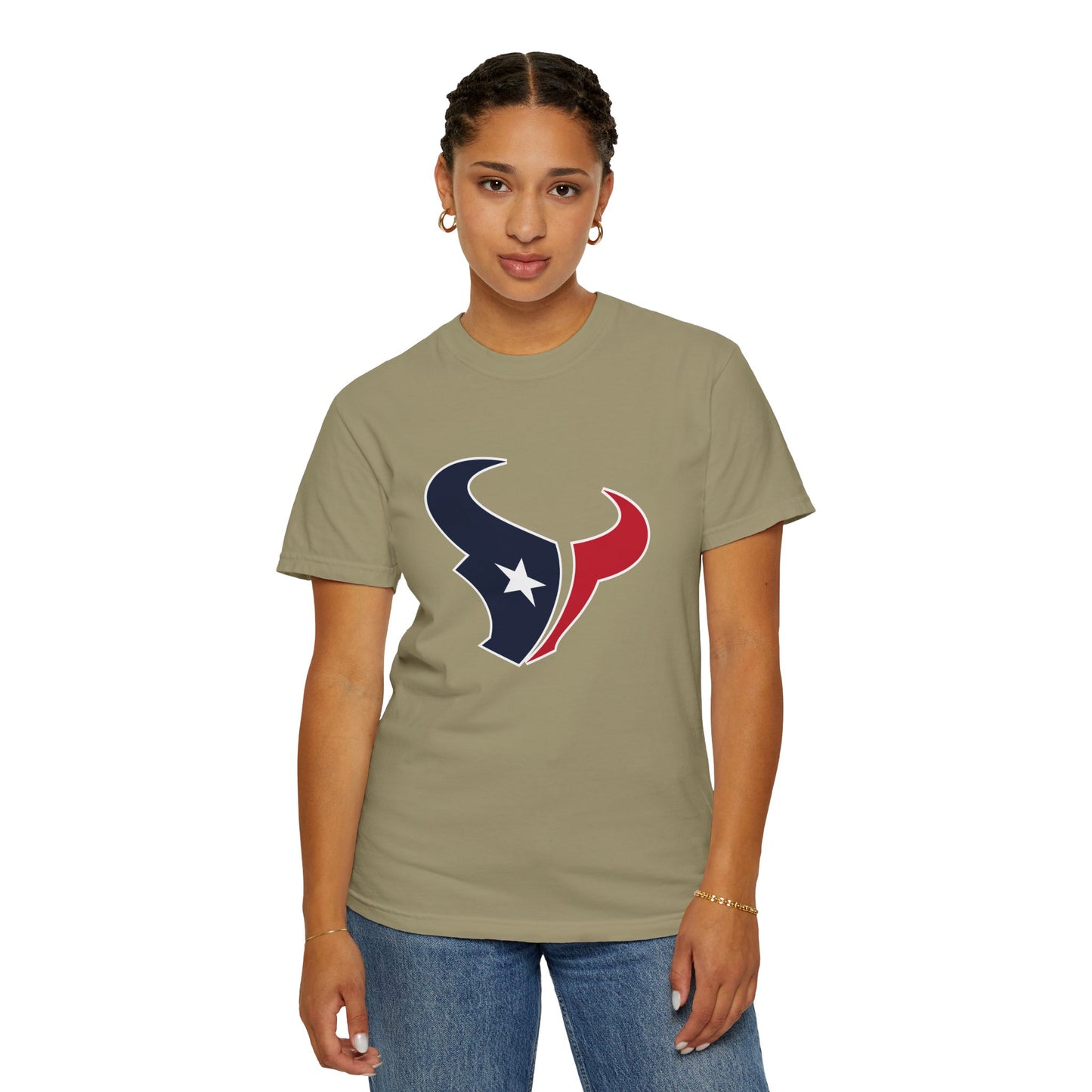 Houston Texans Gear Garment-Dyed T-Shirt – Premium Cotton Tee for Customization