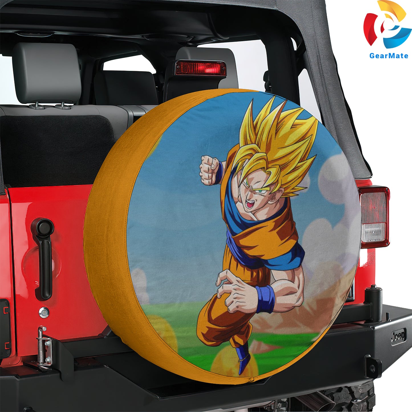 Goku Dragon Ball Spare Tire Cover – Premium Waterproof UV-Resistant Protector