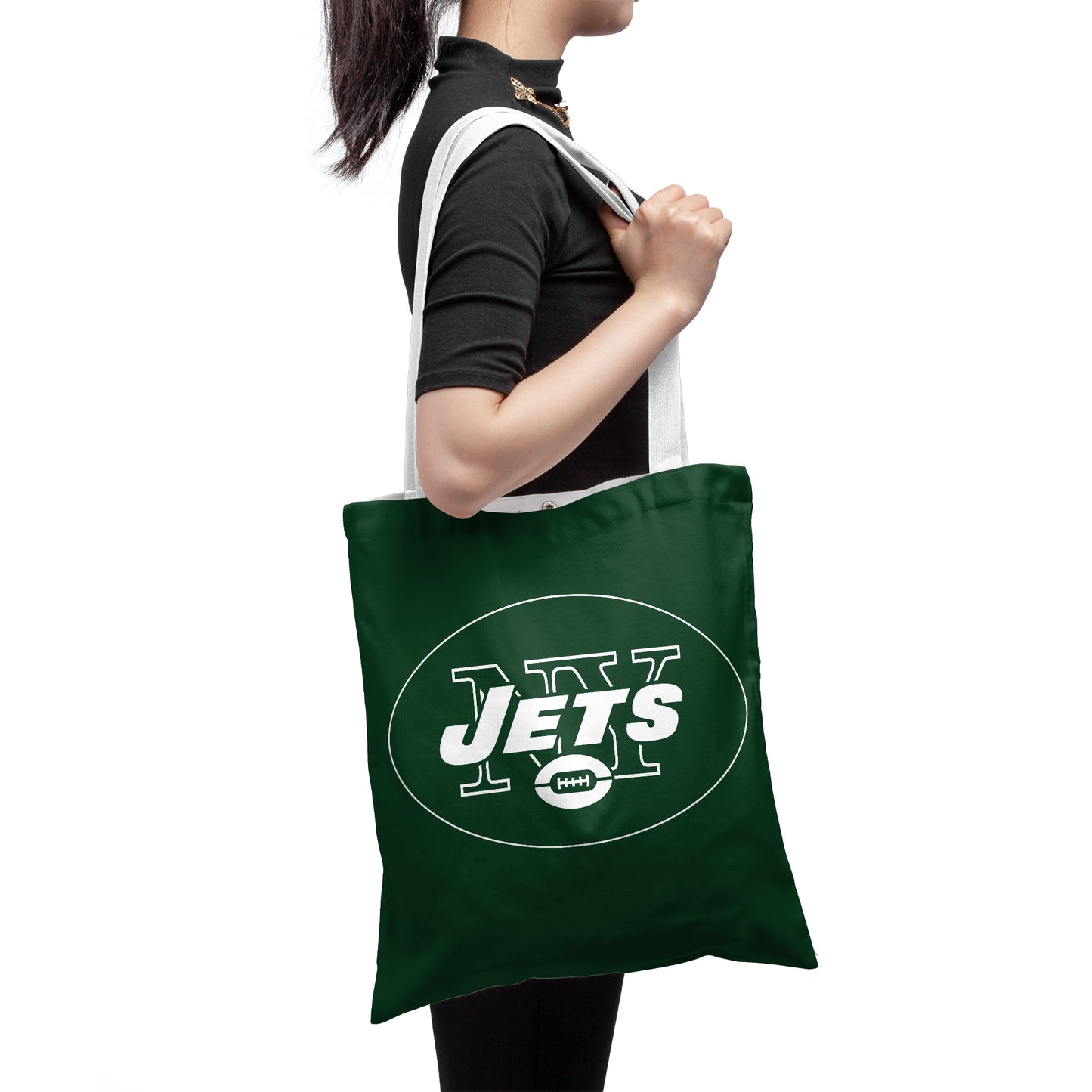 New York Jets Fans Polyester Canvas Tote Bag – Durable and Stylish