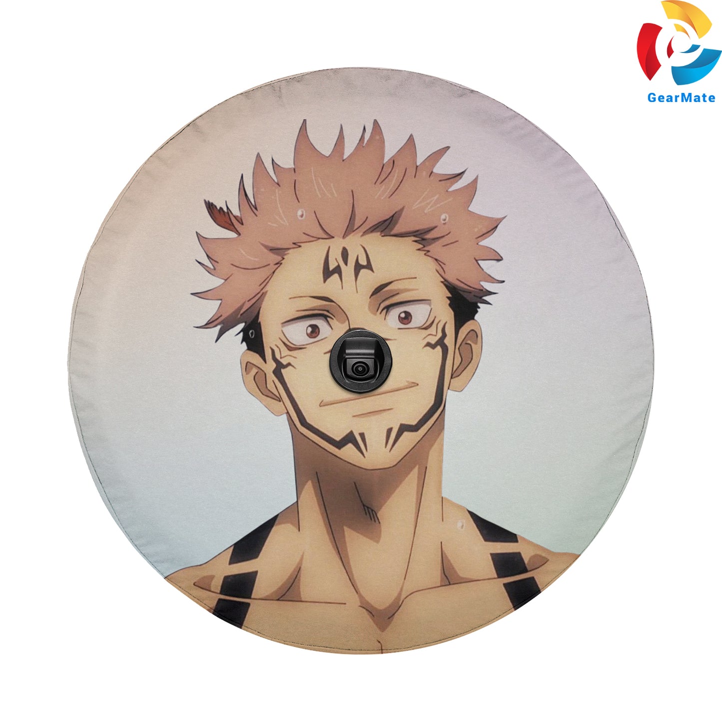 Sukuna Jujutsu Kaisen Spare Tire Cover – Premium Waterproof UV Resistant Protector