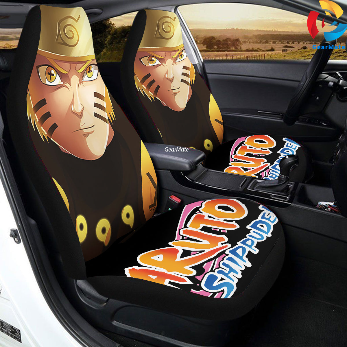 Naruto Sasuke Car Seat Covers – High Quality Graphic and Polar Fleece Protector Set