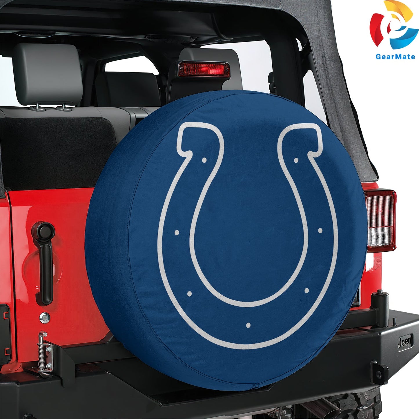 Indianapolis Colts NFL Gear Spare Tire Cover – Premium Waterproof UV-Resistant Protector