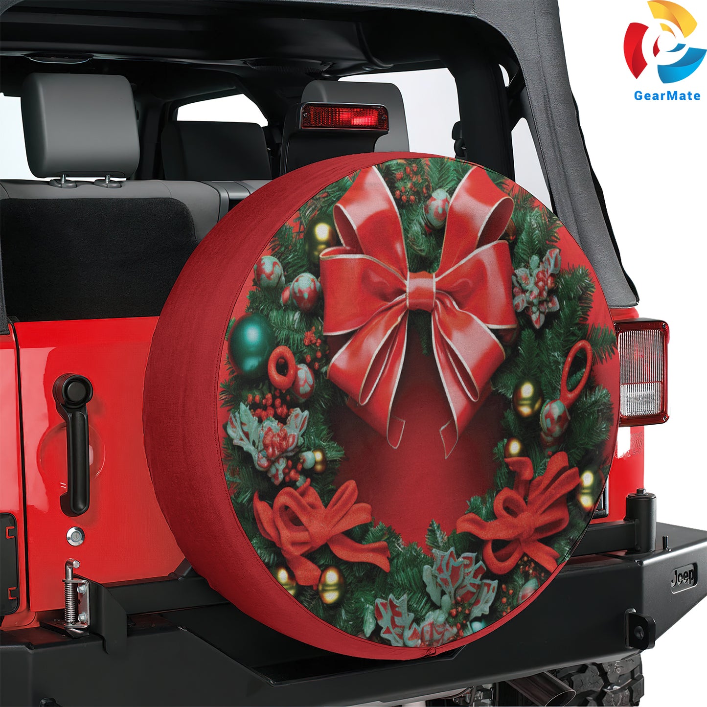 Merry Christmas 2024 Merry And Bright Spare Tire Cover – Premium Waterproof UV Resistant Protector