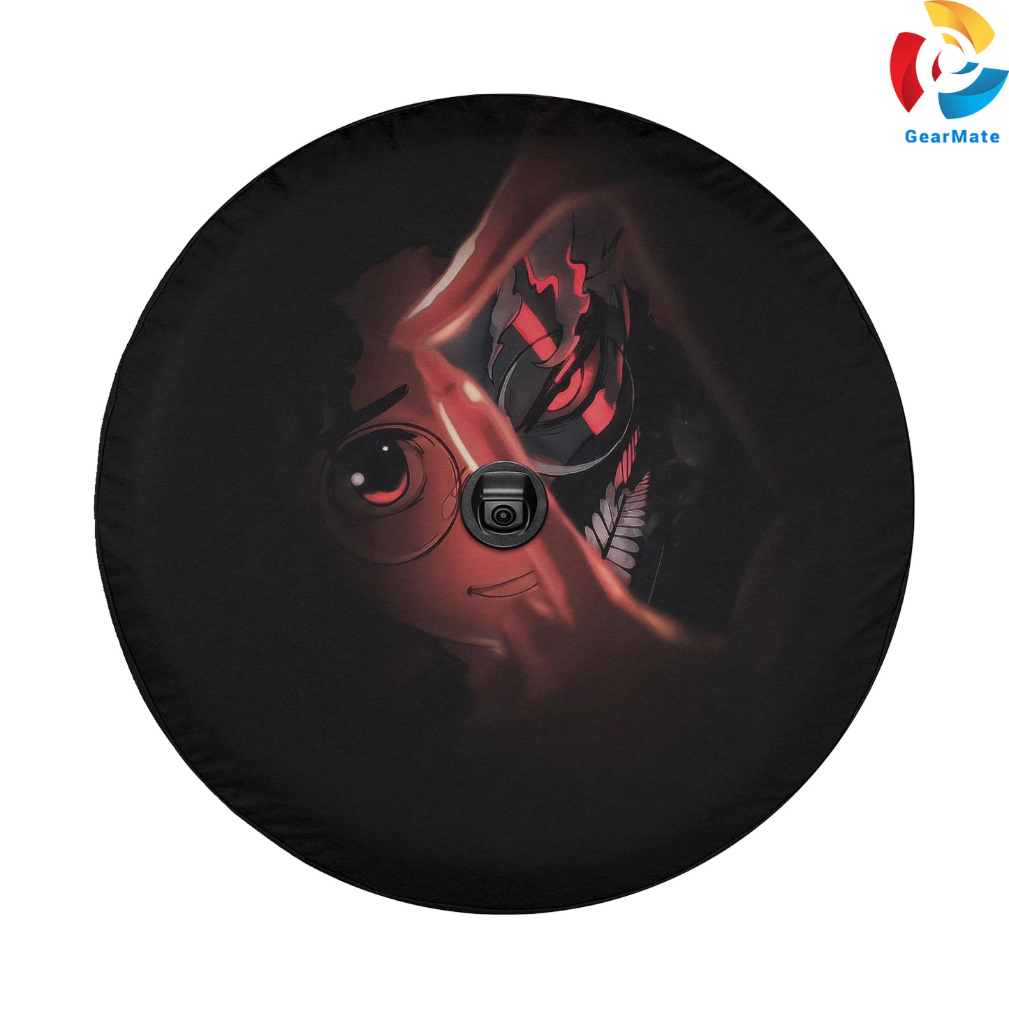 Okarun (Dandadan) Anime Spare Tire Cover – Premium Waterproof UV Resistant Protector