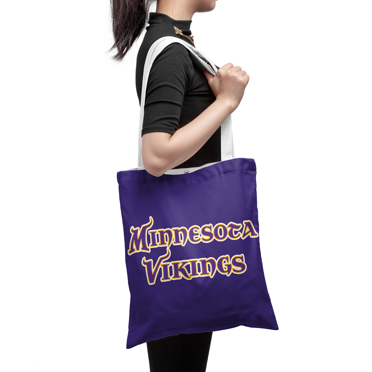 Minnesota Vikings NFL Fans Polyester Canvas Tote Bag – Durable and Stylish