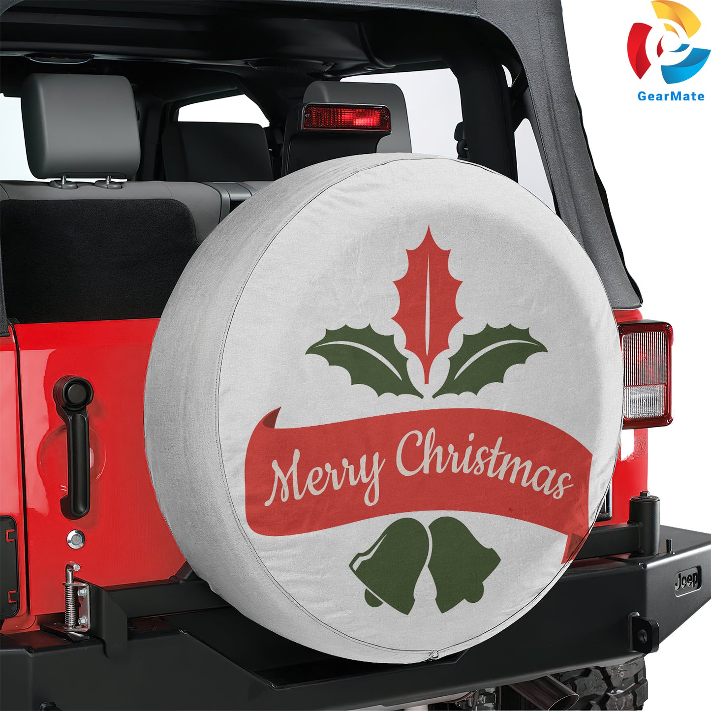 Merry Christmas 2024 Spare Tire Cover – Premium Waterproof UV Resistant Protector