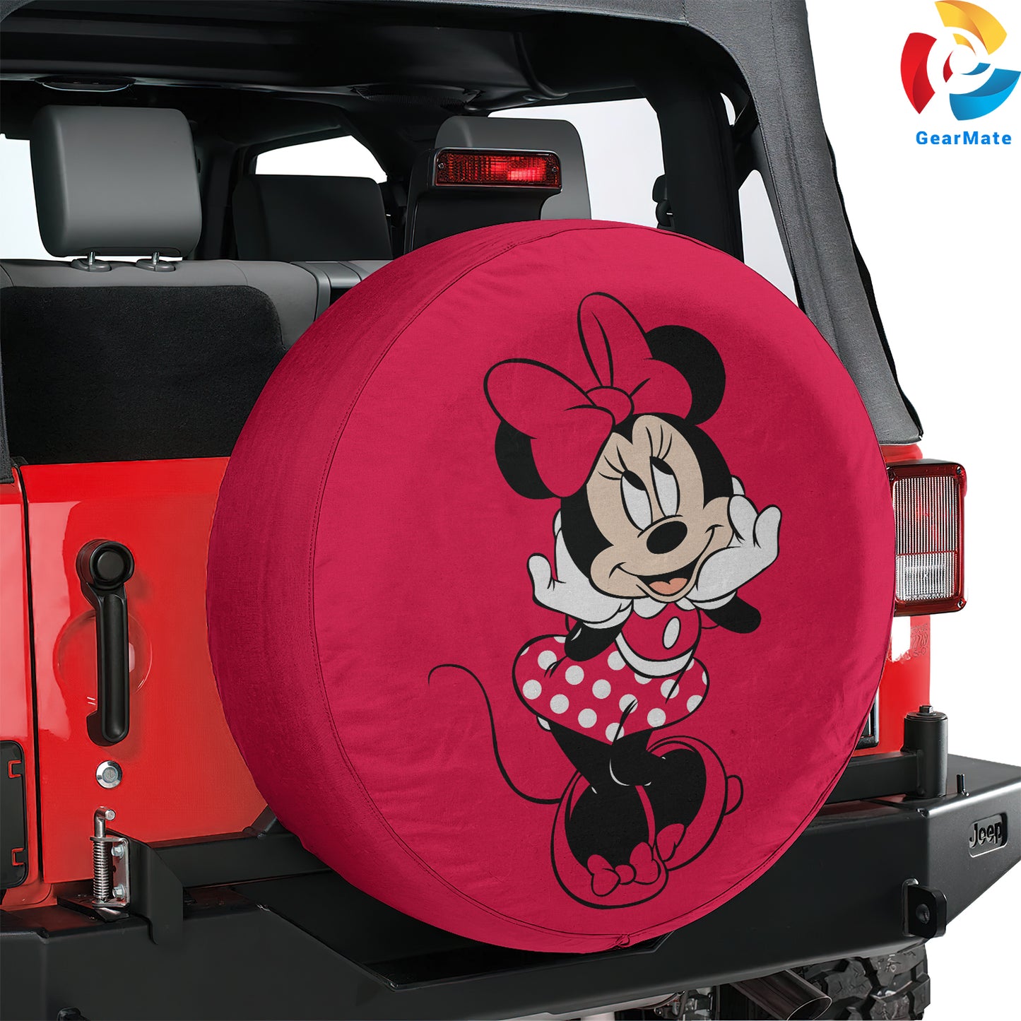 Minnie Mouse Cute Ball Spare Tire Cover – Premium Waterproof UV Resistant Protector