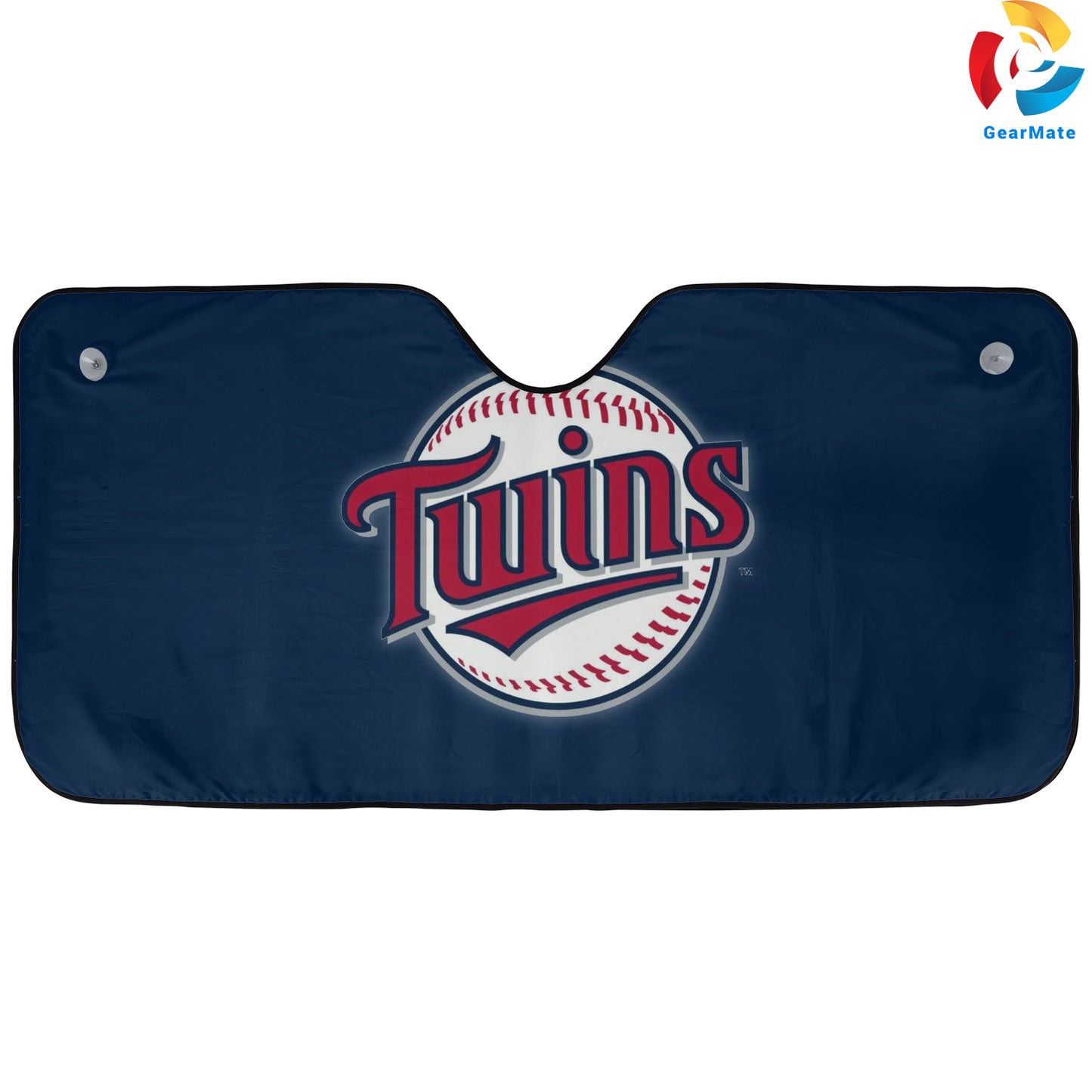 Minnesota Twins MLB Baseball Blue Origin Reflective Car Sunshade – Premium Heat & UV Protection, Universal Fit