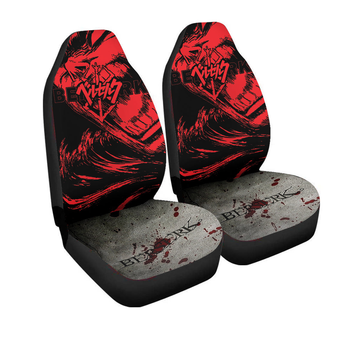 Berserk Scream Car Seat Covers – High Quality Graphic and Polar Fleece Protector Set