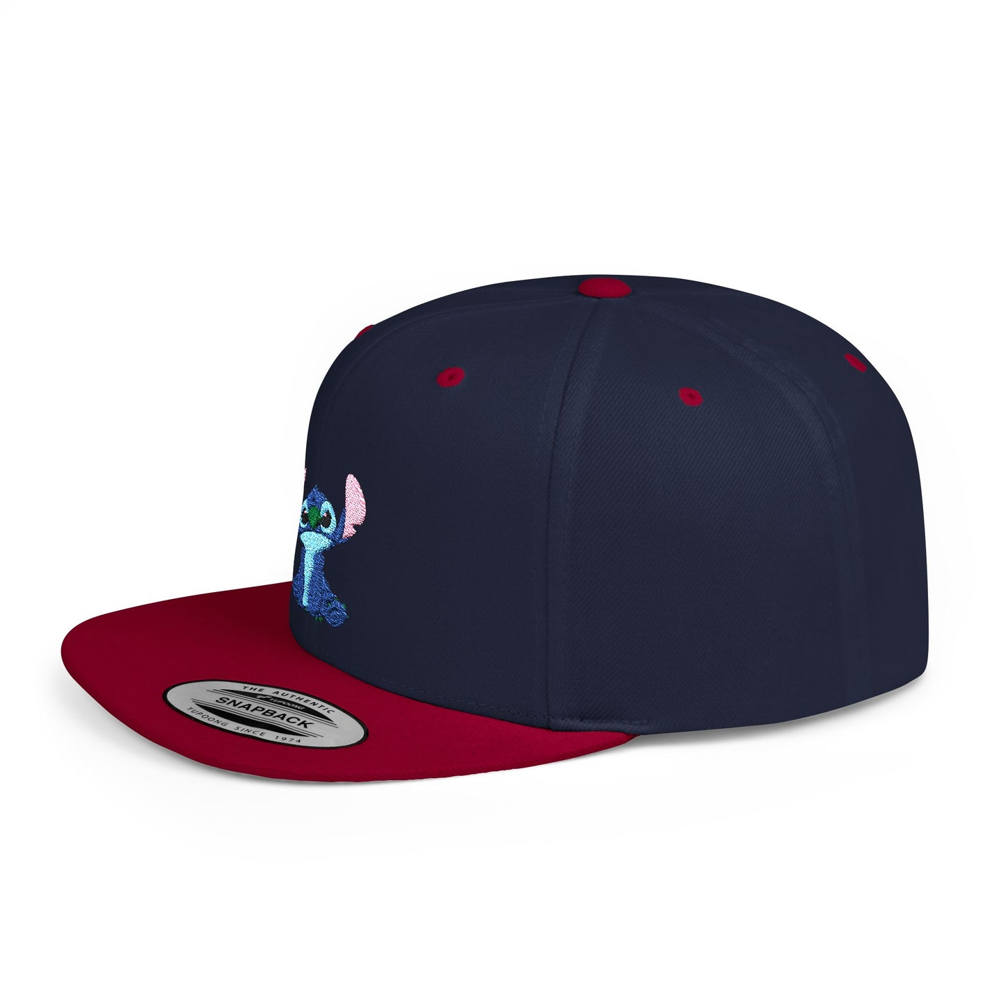 Disney Stitch Flat Bill Snapback – Lightweight, Custom Fit, Premium Quality