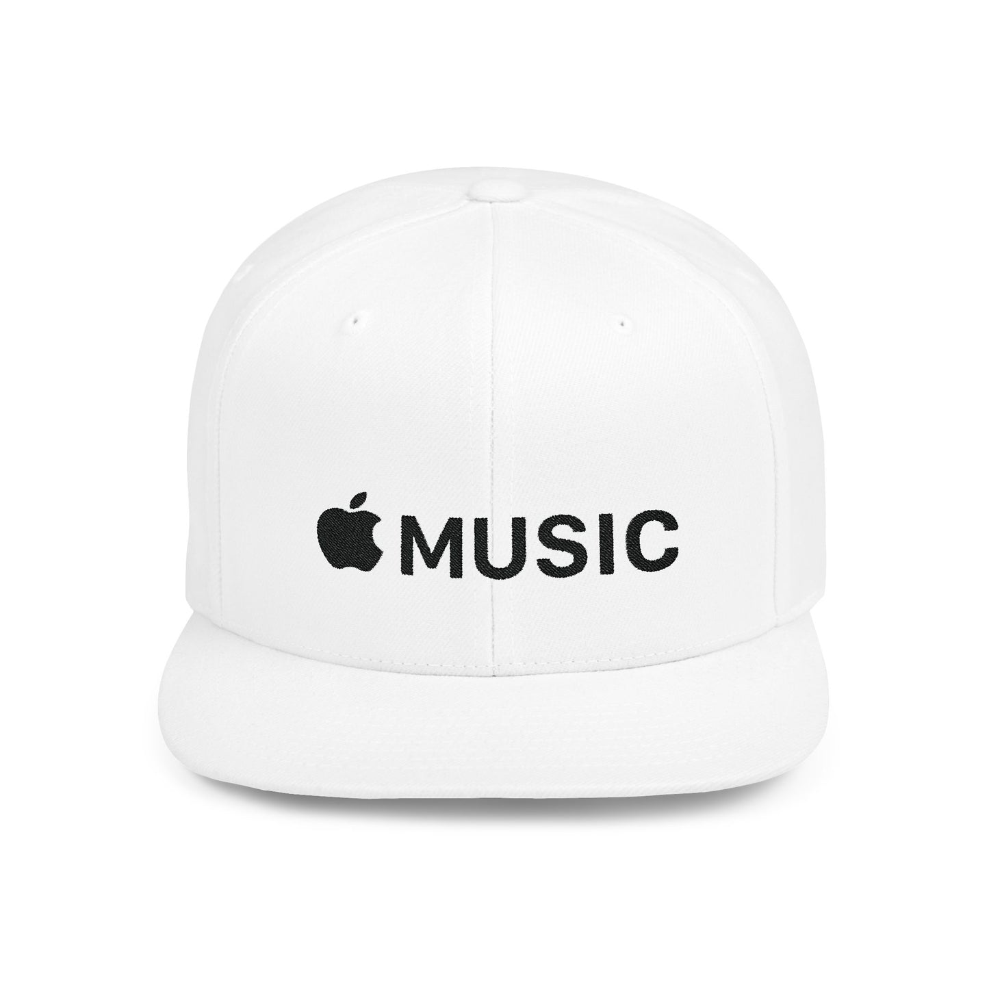 Apple Music Flat Bill Snapback – Lightweight, Custom Fit, Premium Quality