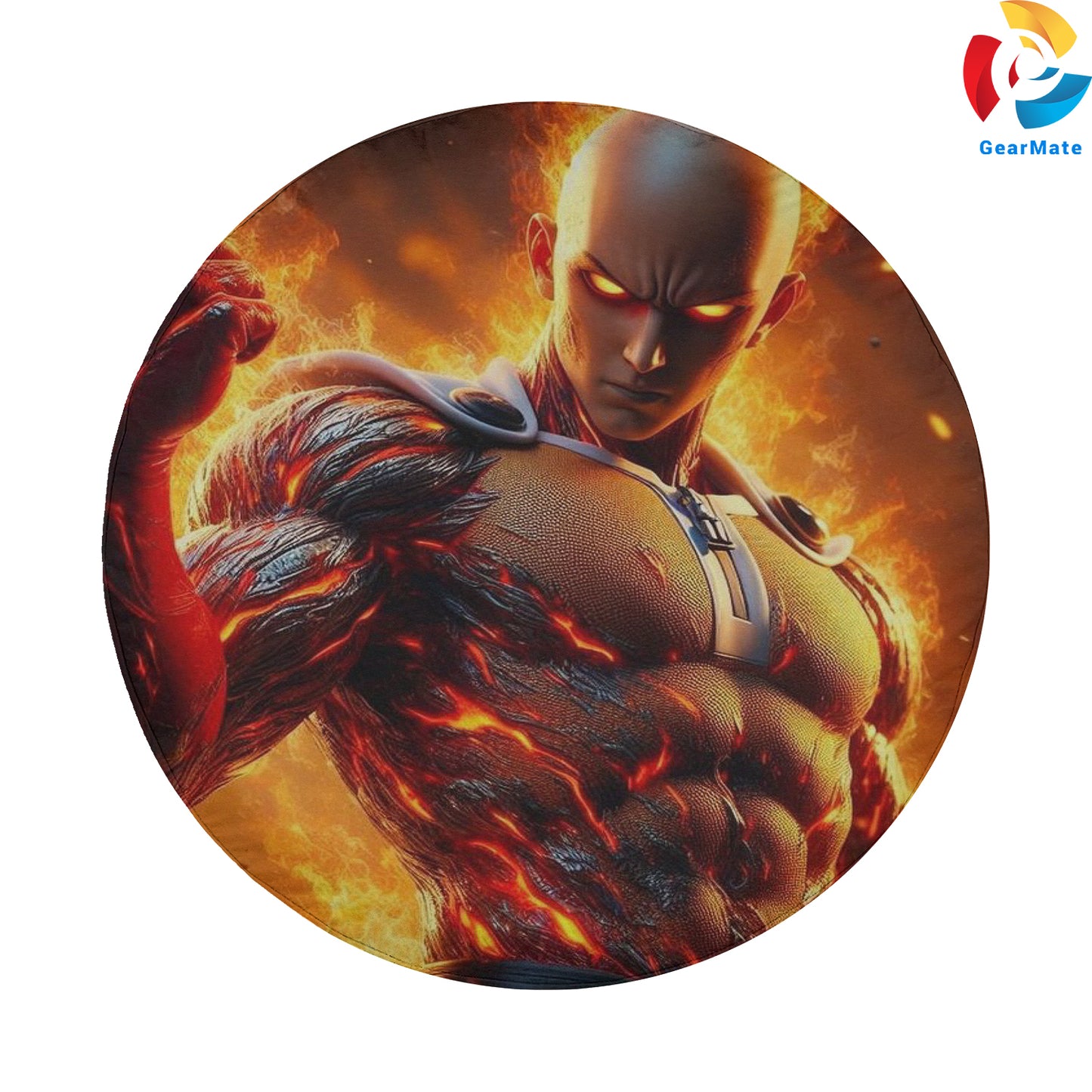 One Punch Man Anime Merch Spare Tire Cover – Premium Waterproof UV-Resistant Protector