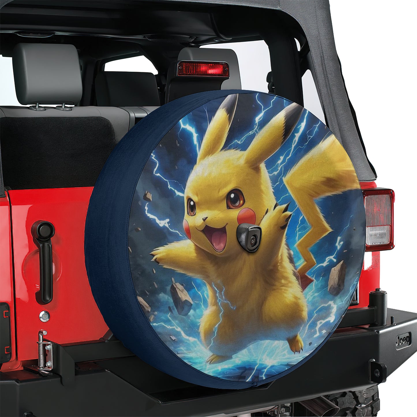 Pokemon Pikachu Anime Spare Tire Cover – Premium Waterproof UV Resistant Protector