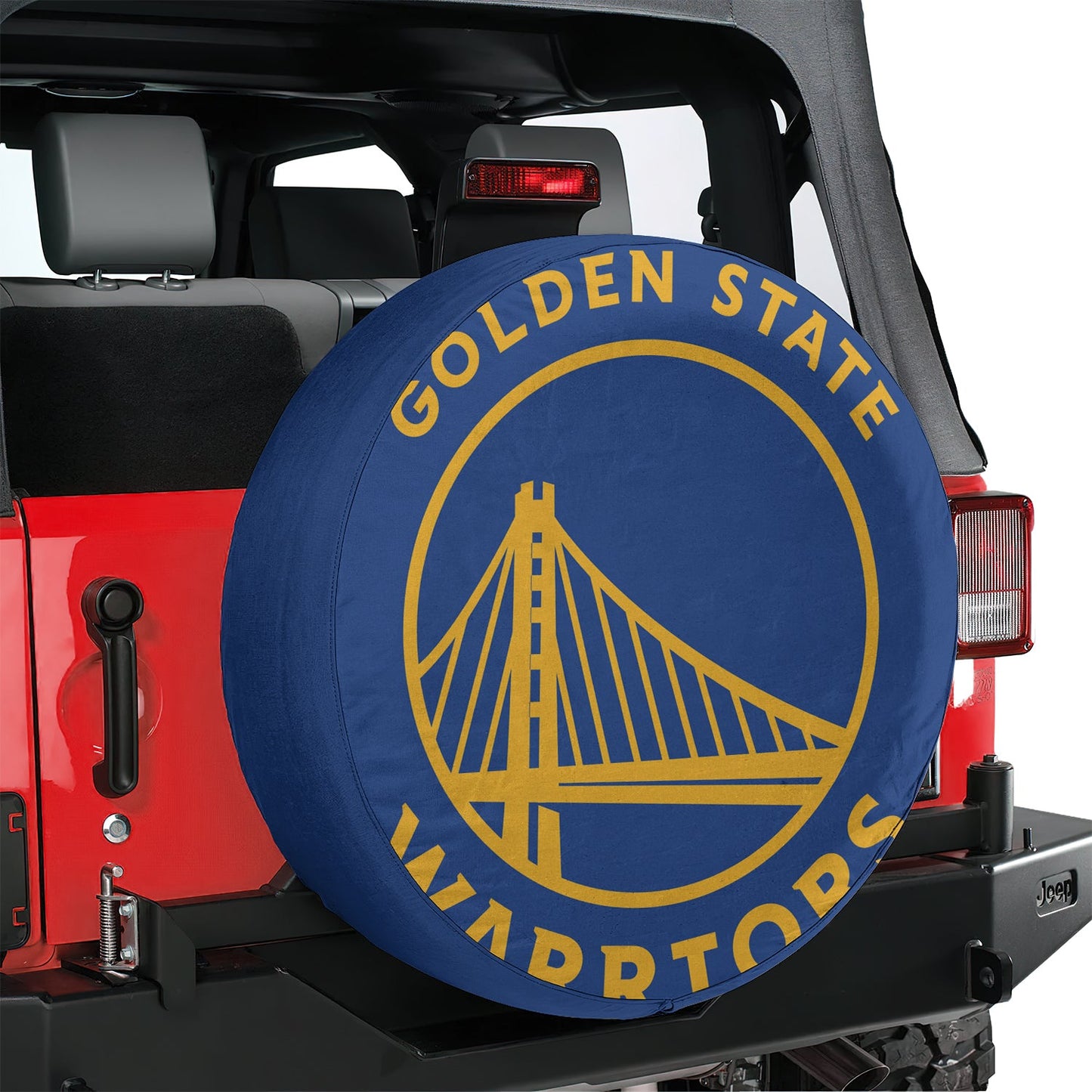 Golden State Warriors Spare Tire Cover – Premium Waterproof UV-Resistant Protector