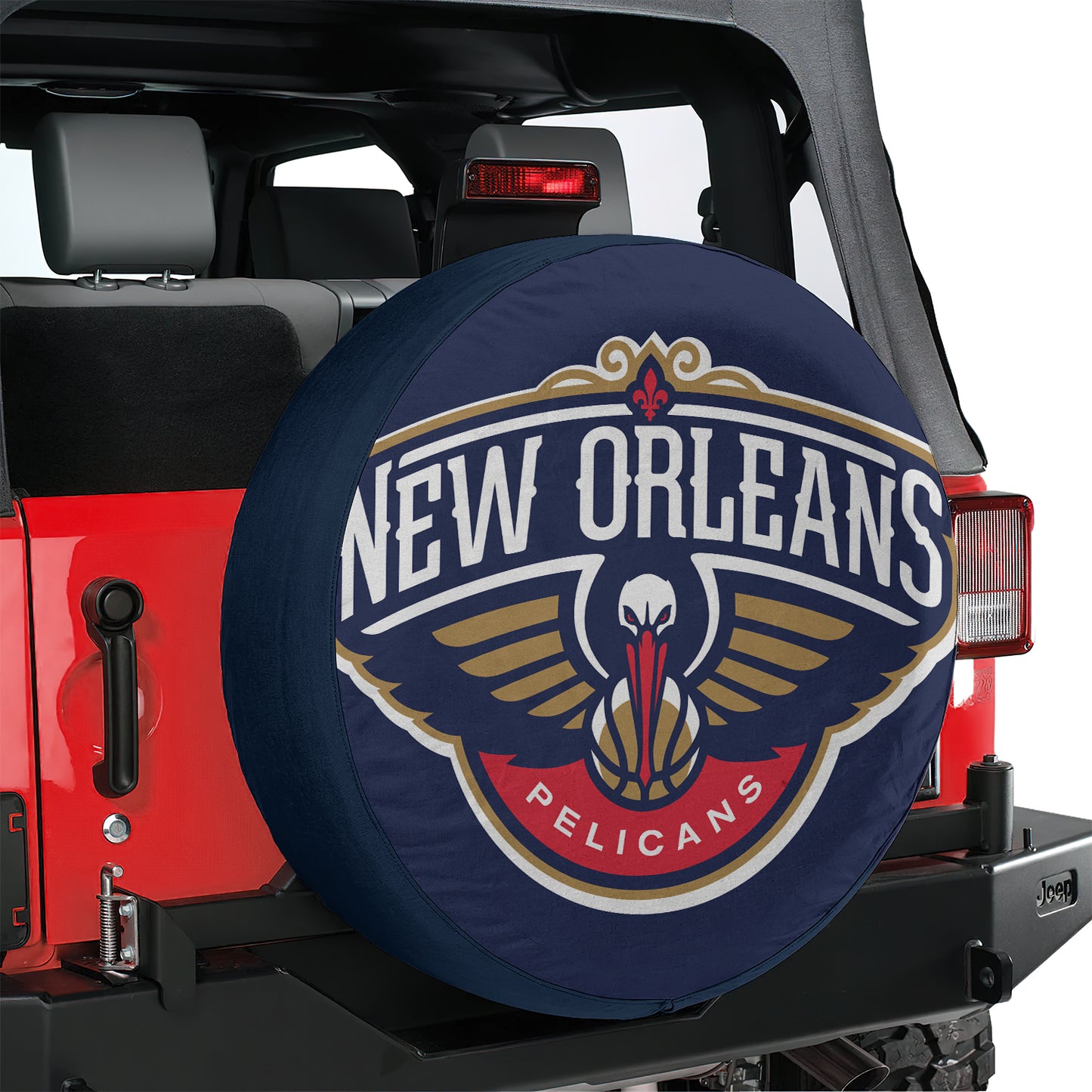 New Orleans Pelicans Gear Spare Tire Cover – Premium Waterproof UV-Resistant Protector