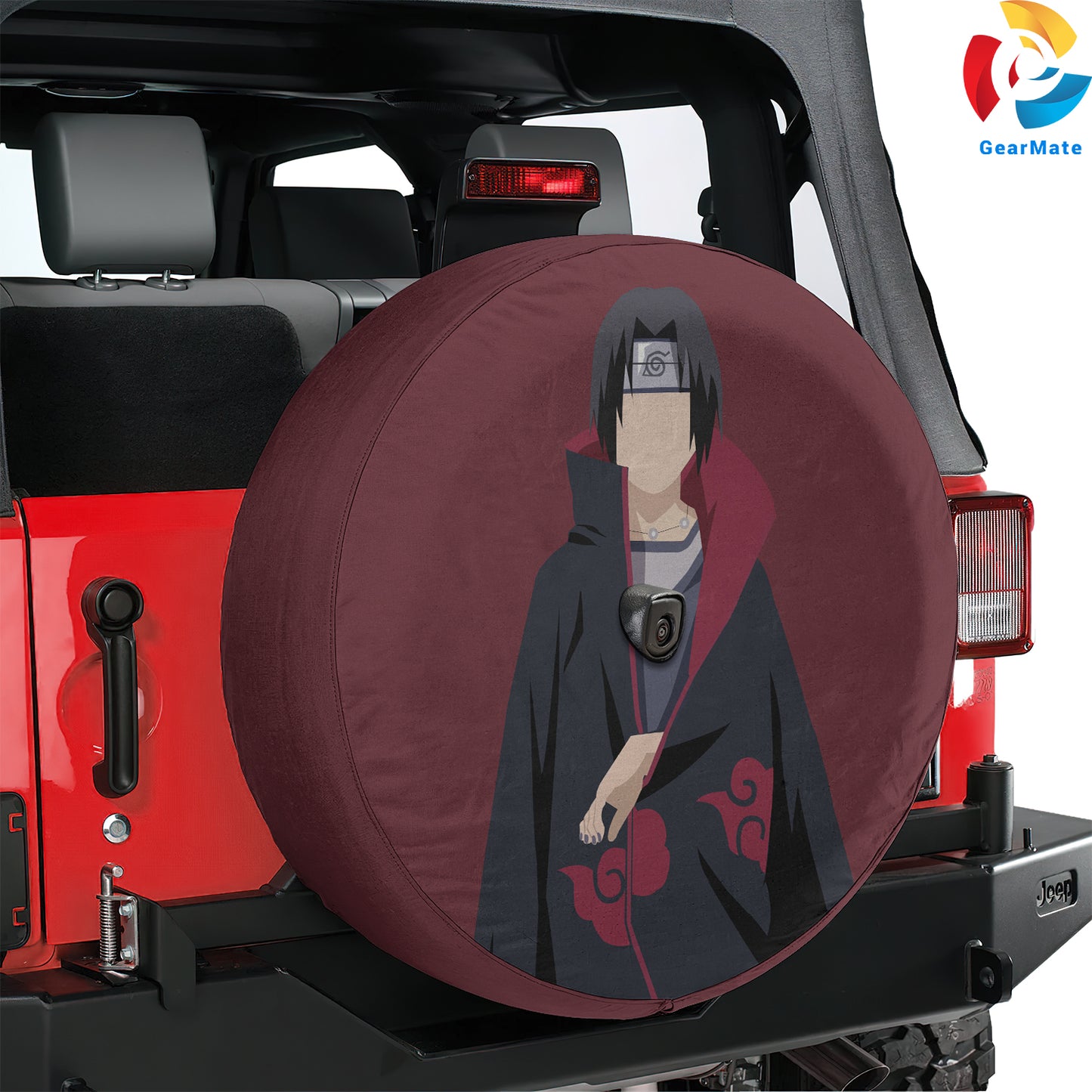 Itachi Uchiha Iconic Spare Tire Cover – Premium Waterproof UV Resistant Protector