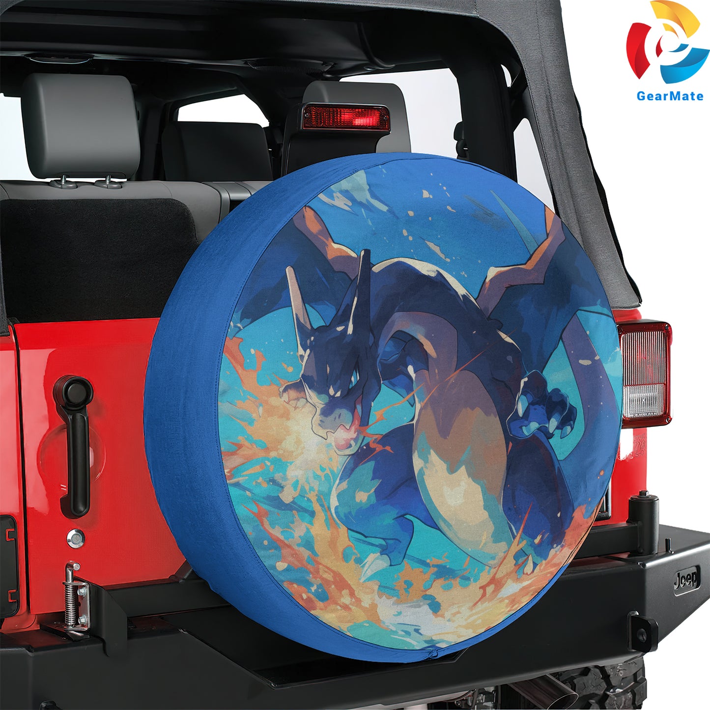 Pokemon Charizard Anime Spare Tire Cover – Premium Waterproof UV Resistant Protector