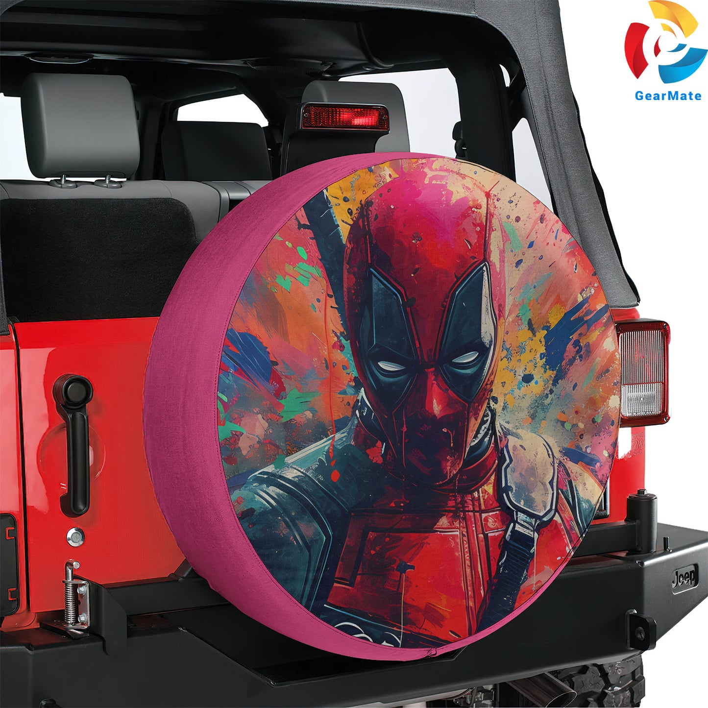 Marvel Deadpool Spare Tire Cover – Premium Waterproof UV Resistant Protector