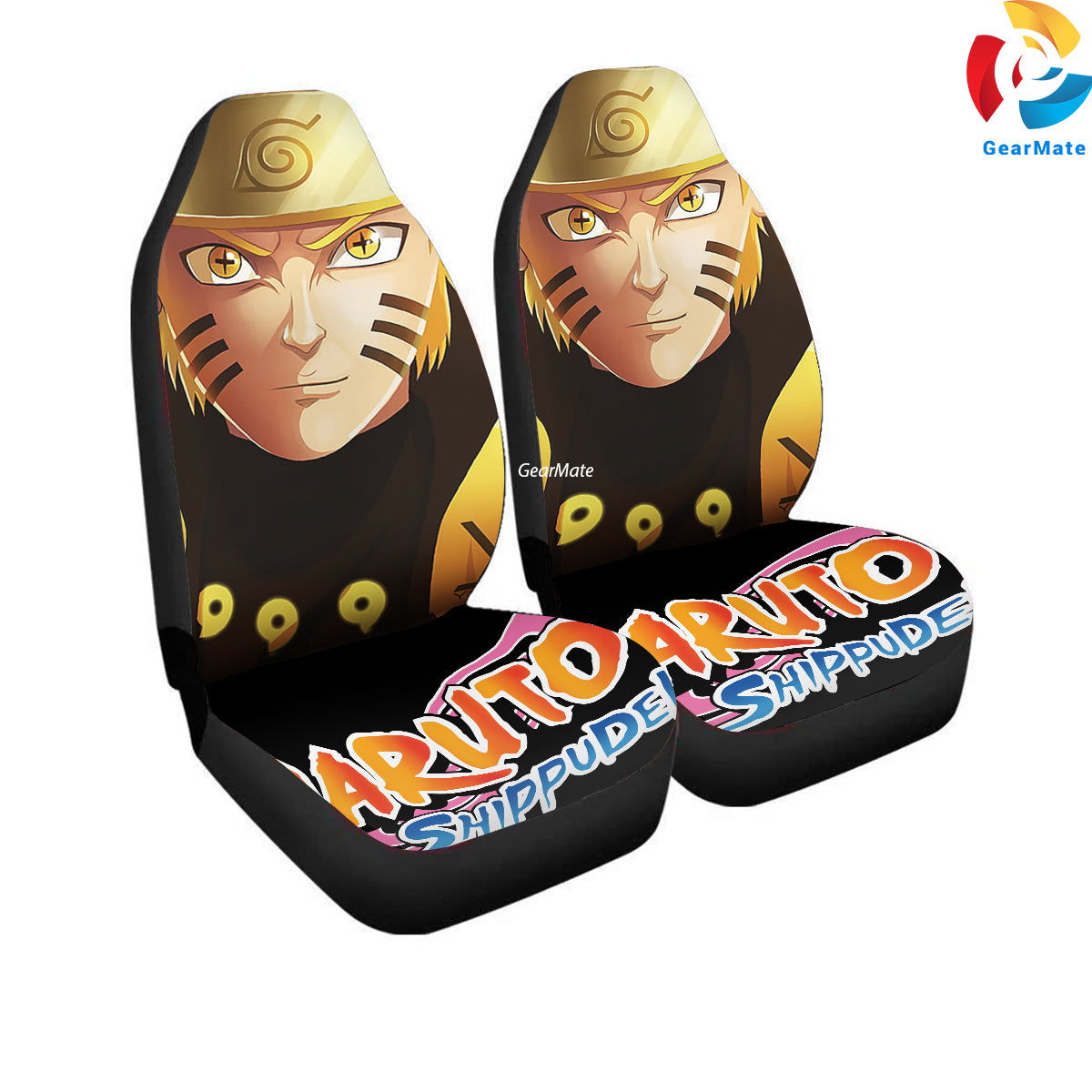 Naruto Sasuke Car Seat Covers – High Quality Graphic and Polar Fleece Protector Set