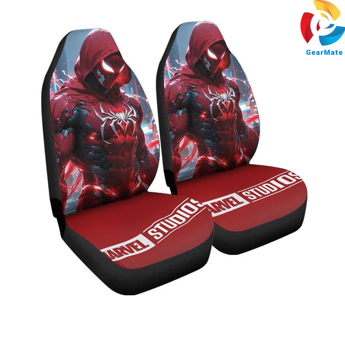 Marvel Spider Man Superhero Car Seat Covers – High Quality Graphic and Polar Fleece Protector Set