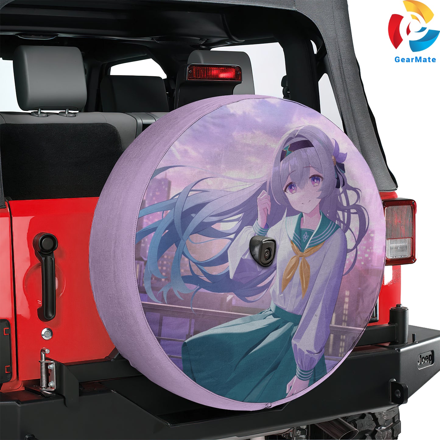 Firefly Honkai Star Rail Anime Spare Tire Cover – Premium Waterproof UV Resistant Protector