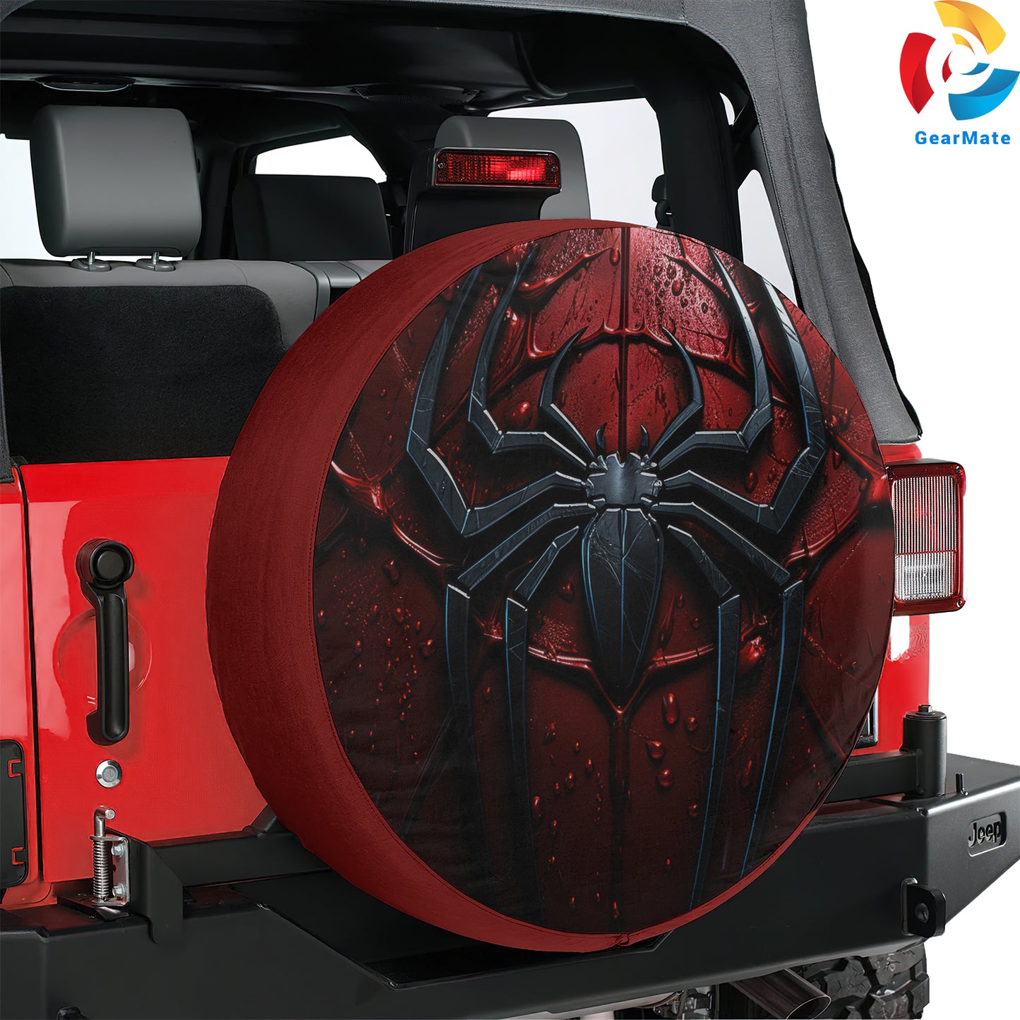 Spiderman Marvel Cyberpunk Sci-Fi Spare Tire Cover – Premium Waterproof UV Resistant Protector