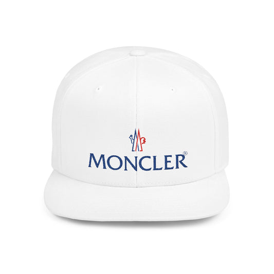 Moncler Flat Bill Snapback – Lightweight, Custom Fit, Premium Quality