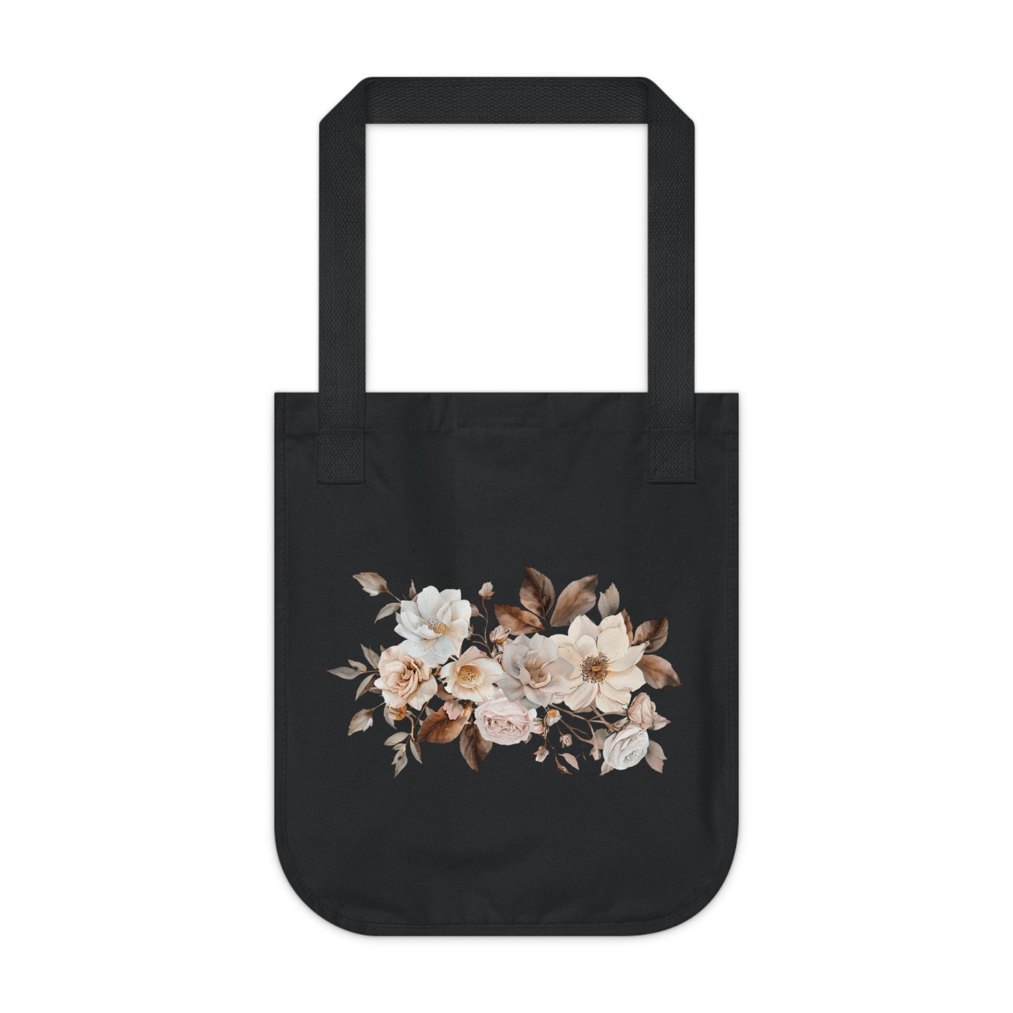 Copy of Copy of Flowers Angels Floral Organic Canvas Tote Bag - Eco-Friendly Carryall for Everyday Use