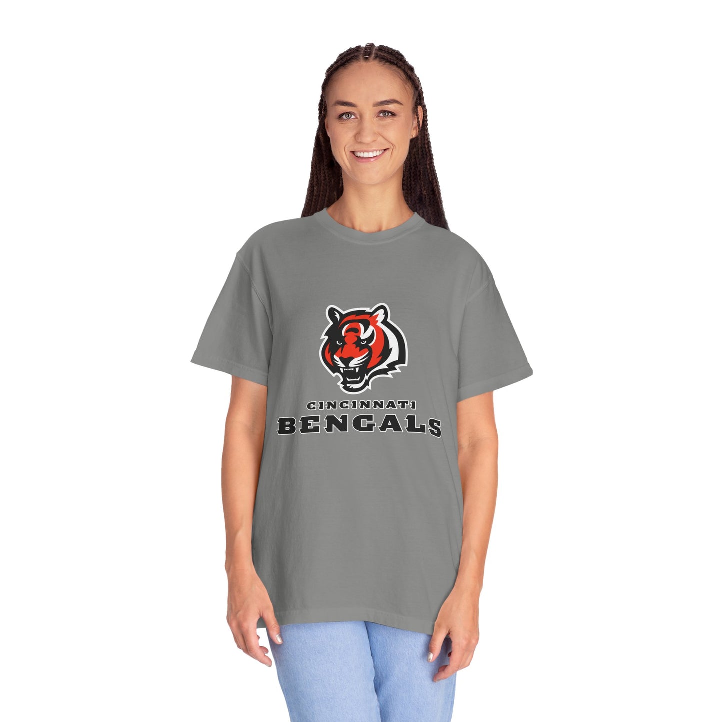 Cincinnati Bengals Gear Garment-Dyed T-Shirt – Premium Cotton Tee for Customization