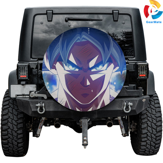 Dragon Ball Goku Push Beyond Limits Spare Tire Cover – Premium Waterproof UV-Resistant Protector