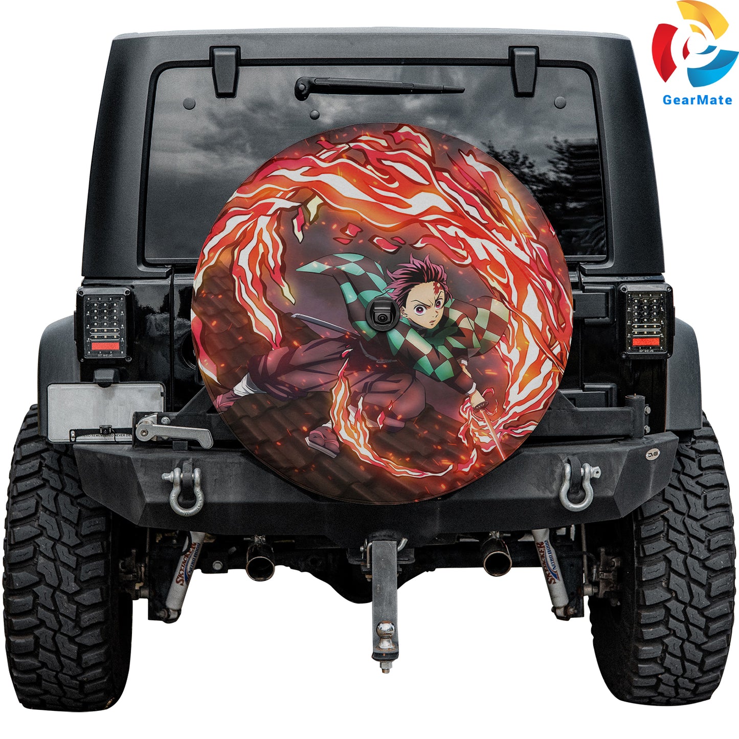Demon Slayer Kimetsu No Yaiba Spare Tire Cover – Premium Waterproof UV Resistant Protector