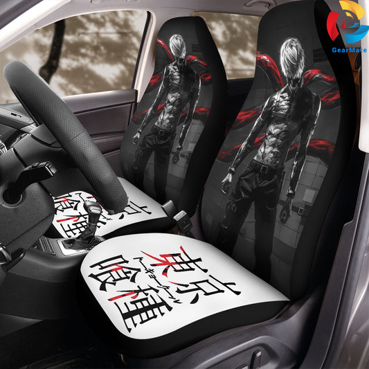 Tokyo Ghoul Unleash The Ghoul Car Seat Covers – High Quality Graphic and Polar Fleece Protector Set