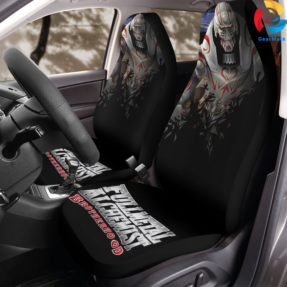 Fullmetal Alchemist Car Seat Covers – High Quality Graphic and Polar Fleece Protector Set