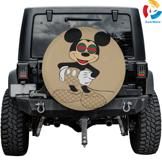 Mickey Mouse Gucci Spare Tire Cover – Premium Waterproof UV Resistant Protector