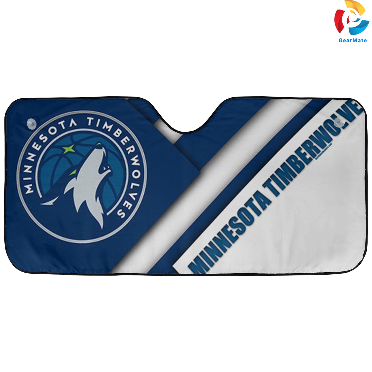 Minnesota Timberwolves NBA Basketball Team Logo Reflective Car Sunshade – Premium Heat & UV Protection, Universal Fit