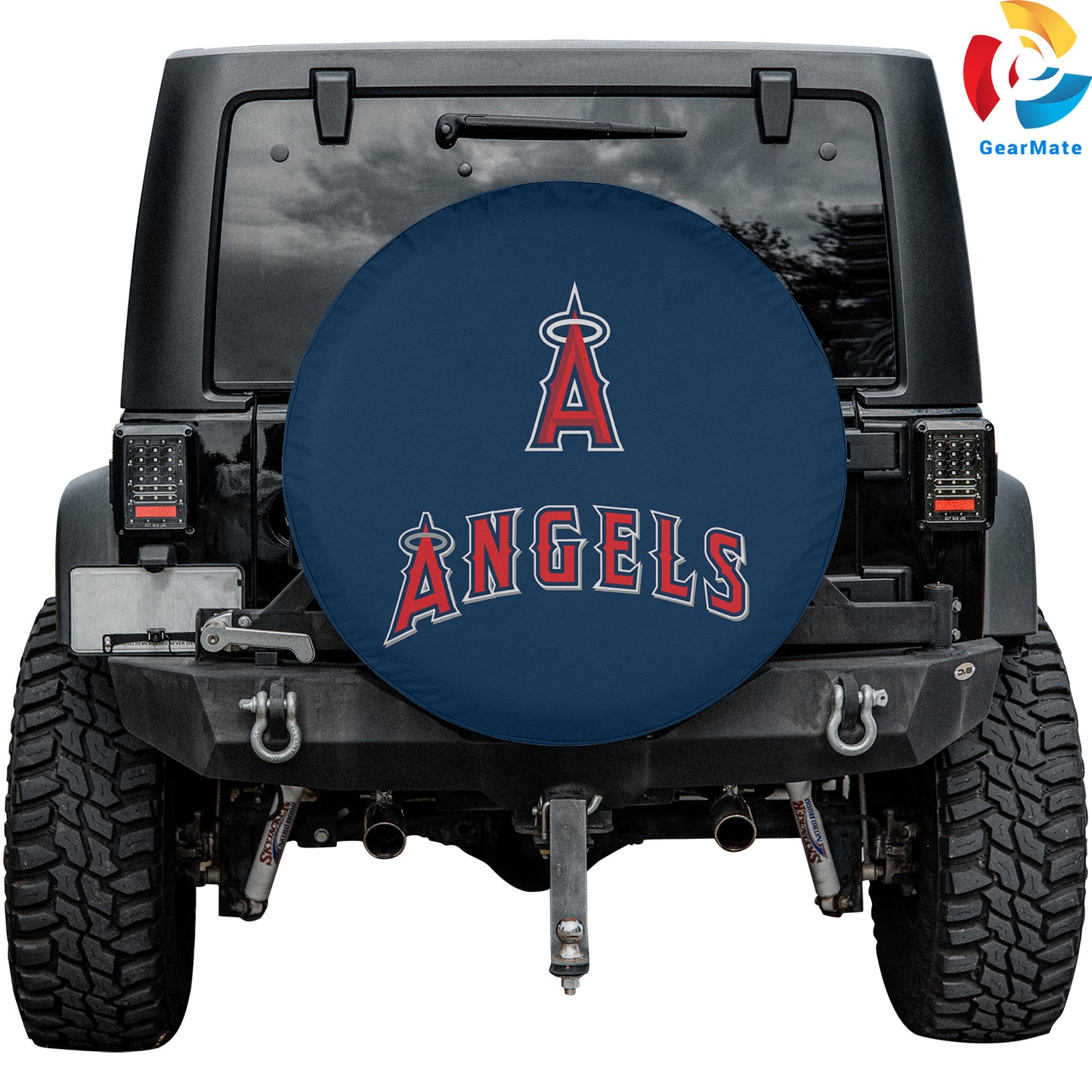 Los Angeles Angels MLB Season Spare Tire Cover – Premium Waterproof UV-Resistant Protector