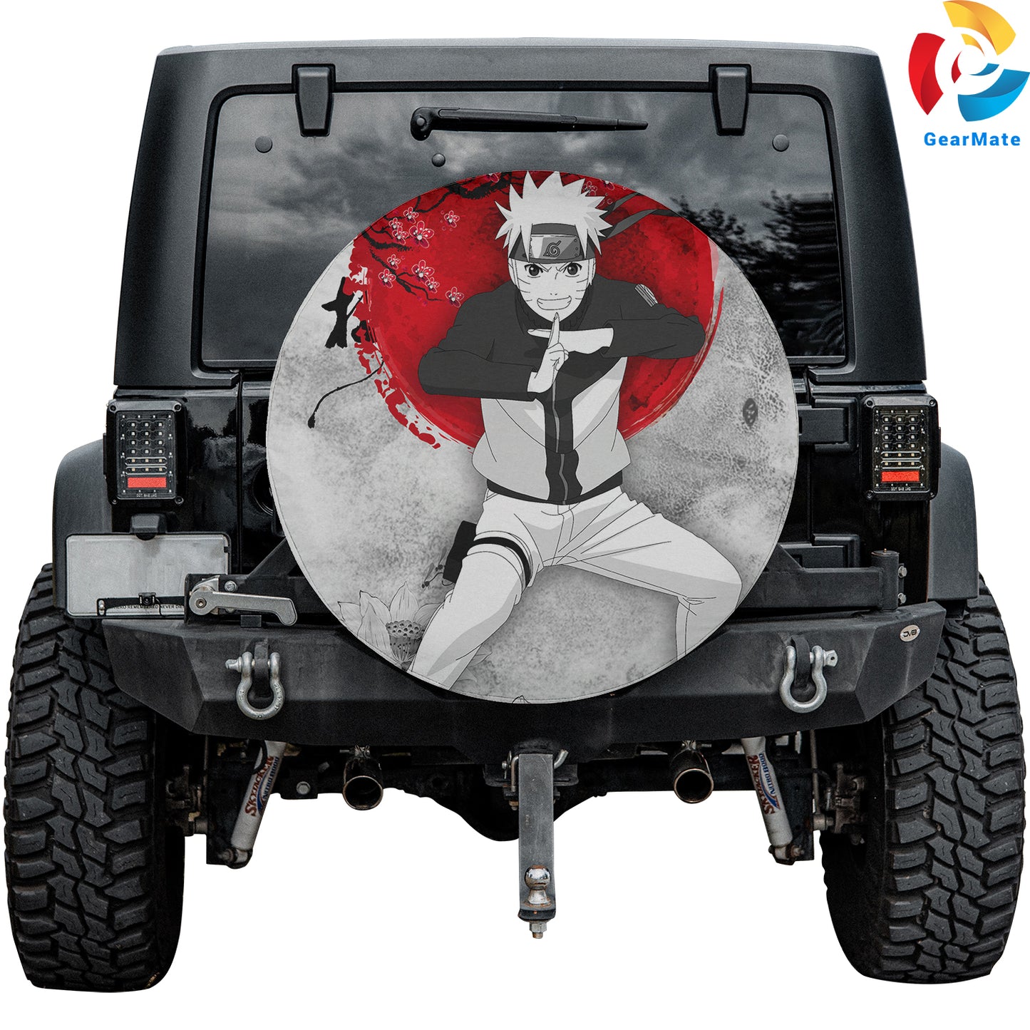 Naruto Uzumaki Anime Spare Tire Cover – Premium Waterproof UV Resistant Protector