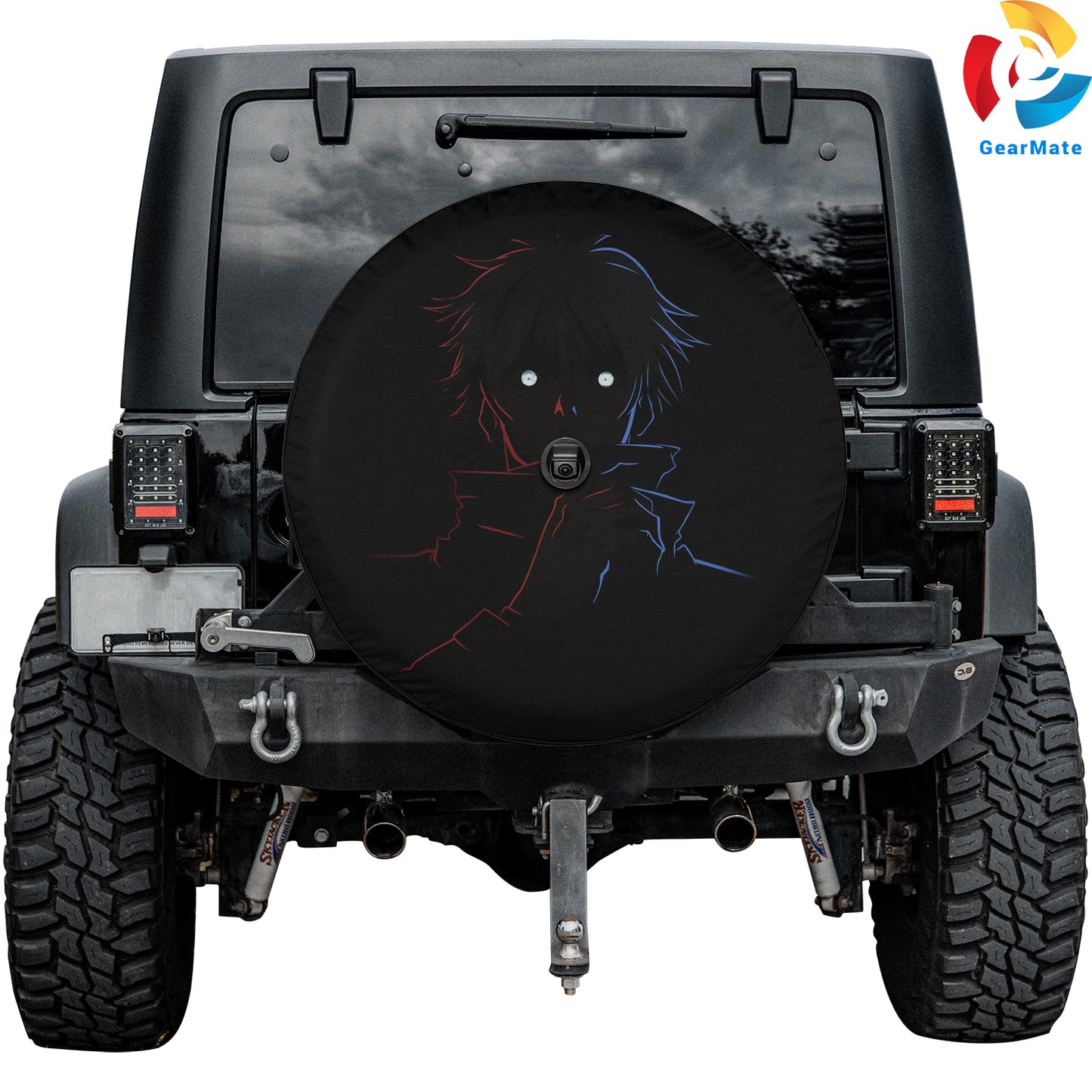 Satoru Gojo Jujutsu Anime Spare Tire Cover – Premium Waterproof UV Resistant Protector