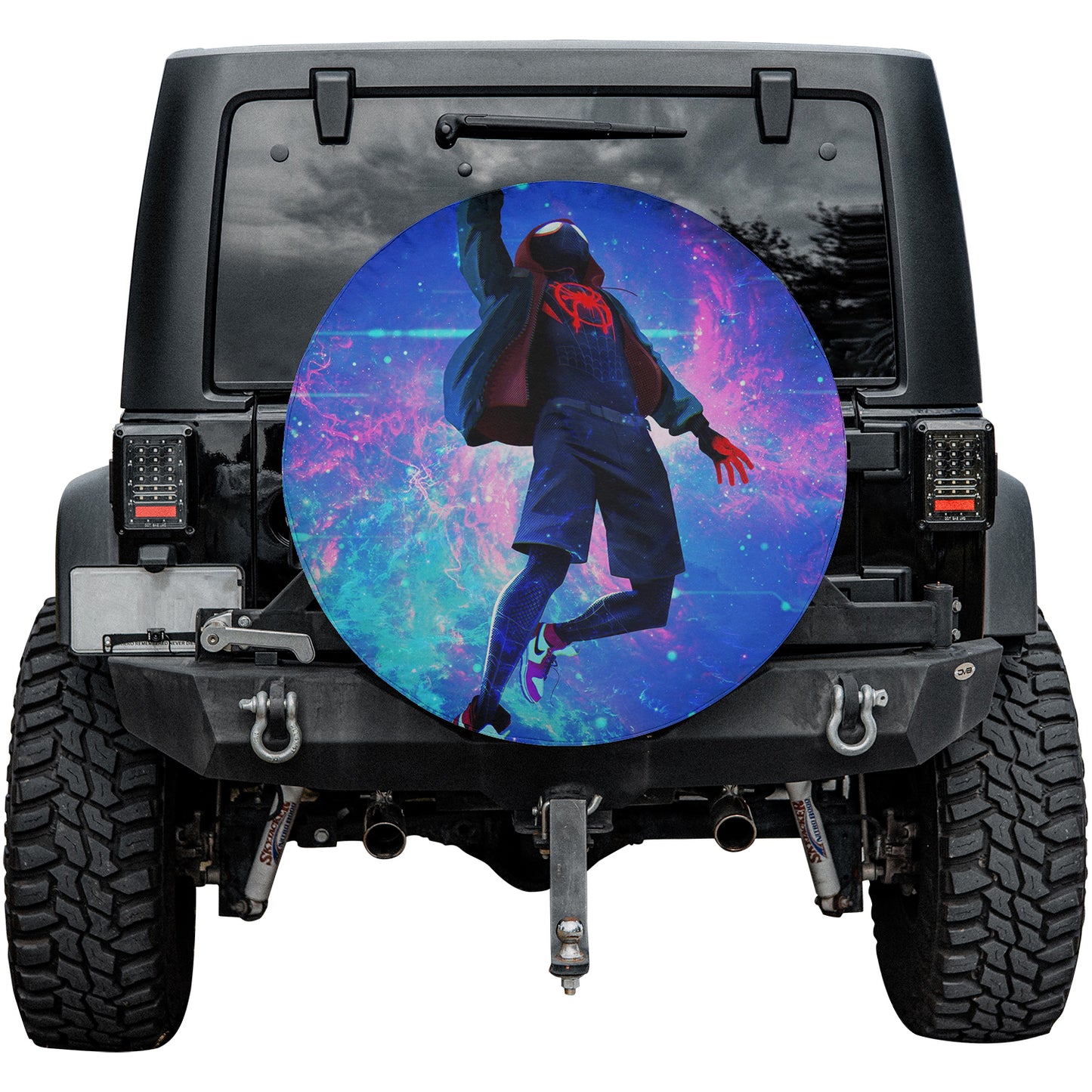 Miles Morales Spider-Verse Spare Tire Cover – Premium Waterproof UV Resistant Protector