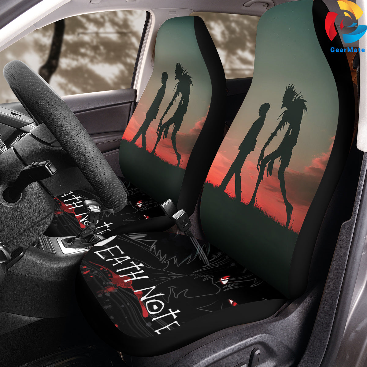 Death Note Anime Car Seat Covers – High Quality Graphic and Polar Fleece Protector Set