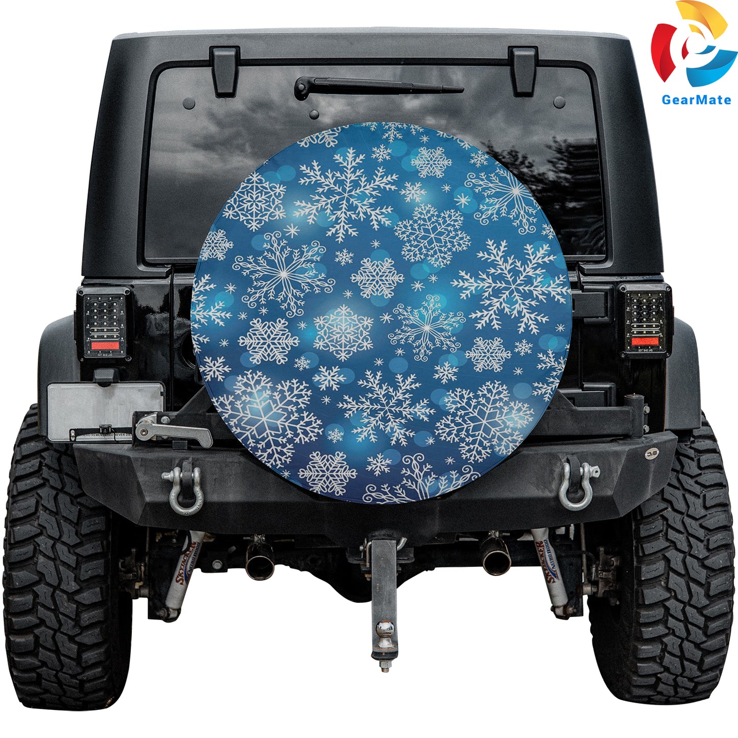 Merry Christmas 2024 Winter Beauty Spare Tire Cover – Premium Waterproof UV Resistant Protector