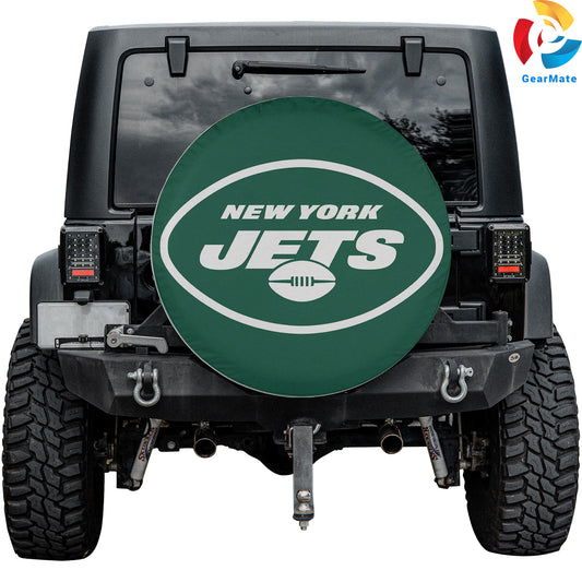 New York Jets Spare Tire Cover – Premium Waterproof UV-Resistant Protector