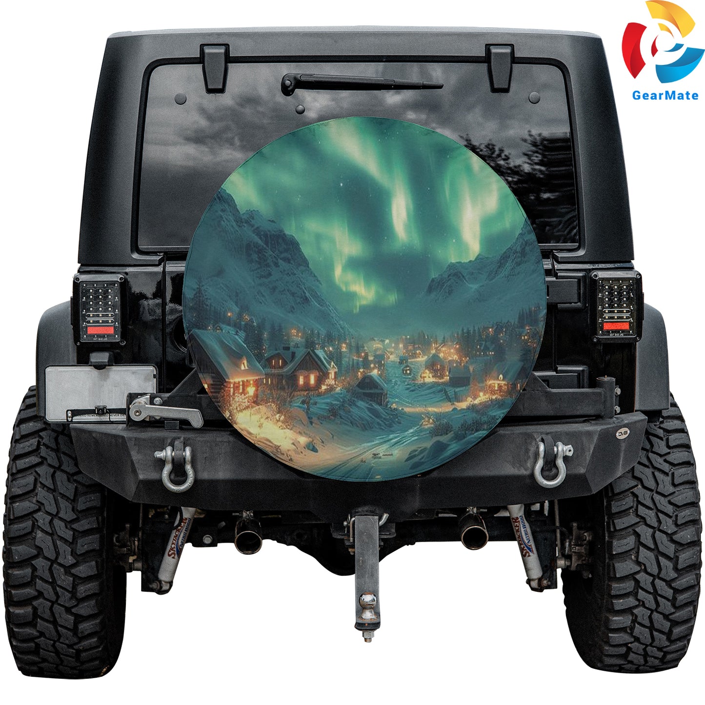 Merry Christmas 2024 Beautiful Sky Spare Tire Cover – Premium Waterproof UV Resistant Protector