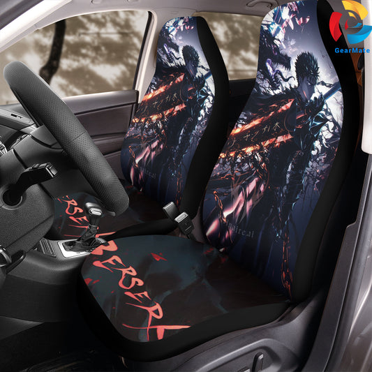 Berserk Ride Strong Car Seat Covers – High Quality Graphic and Polar Fleece Protector Set