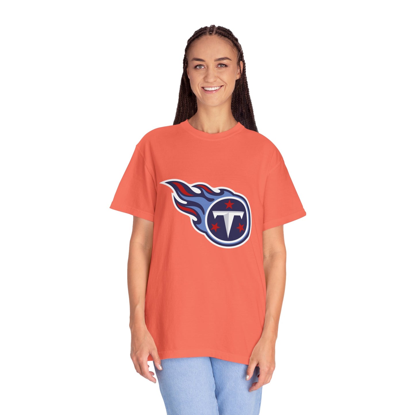 Tennessee Titans Merchandise Garment-Dyed T-Shirt – Premium Cotton Tee for Customization