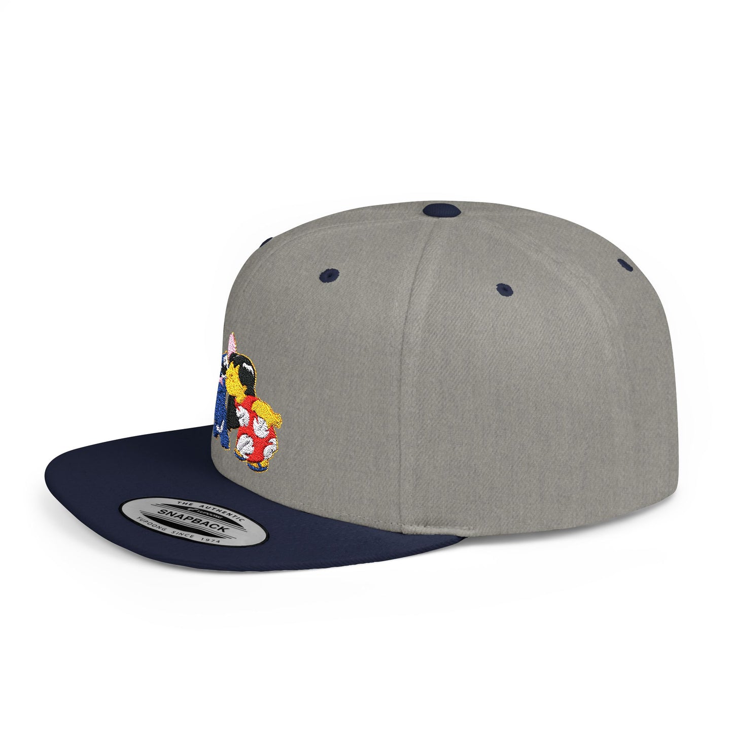 Lilo & Stitch Flat Bill Snapback – Lightweight, Custom Fit, Premium Quality