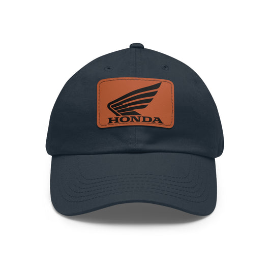 Dad Leather Patch Hat Honda  – Timeless Style, Perfect Fit