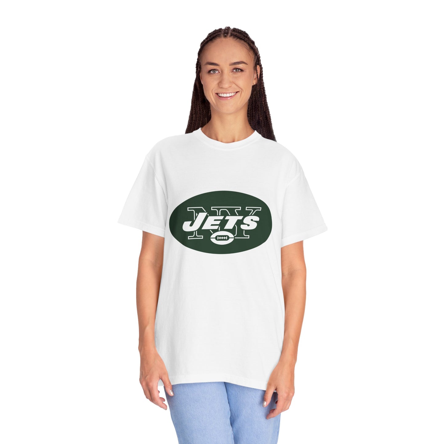 New York Jets Football Products Garment-Dyed T-Shirt – Premium Cotton Tee for Customization