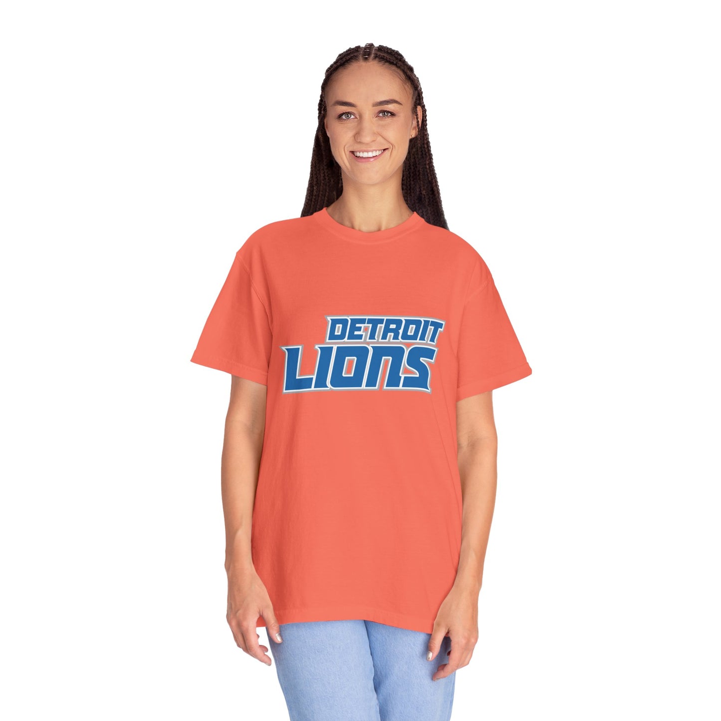 Detroit Lions Merchandise Garment-Dyed T-Shirt – Premium Cotton Tee for Customization